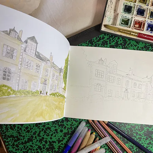 carnet de coloriage châteaux du berry