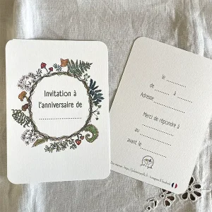 carte d'invitation automne